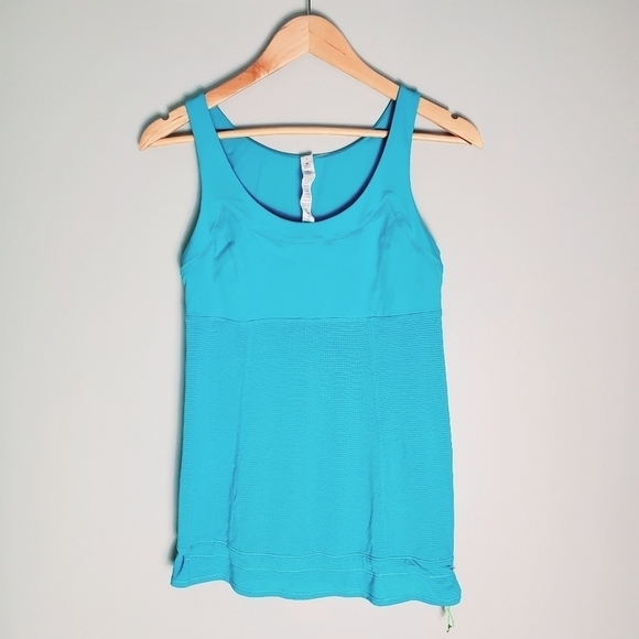 Lululemon Blue Drawstring Top - Picture 2 of 6